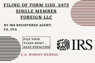 do annual tax filing for your US single member foreign llc asap