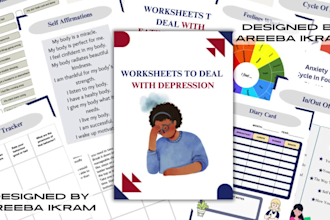 design printable planner, journal, workbook and trackers
