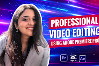 do professional video editing using adobe premiere pro