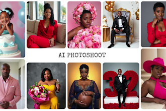 create realistic ai photoshoots