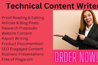 be your SEO blogposts and technical content writer