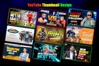 design clickbait attractive youtube thumbnail in 24hr