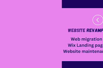 clone wix redesign migrate website revamp wix website design