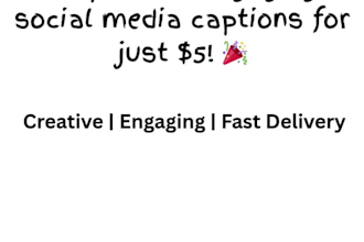 write catchy and creative captions for your social media posts