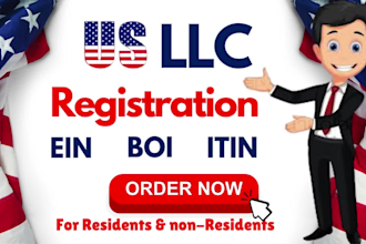 register US company registration, llc ,c corp, profit org, ein, boi report