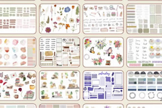 design custom digital stickers, clipart, watercolor illustrations, wall art