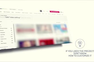 edit any envato elements or videohive after effects template
