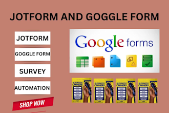 design professional google forms jotforms surveys, registration automation