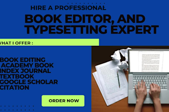 do book editing, academy book, index journal, textbook, google scholar, citation