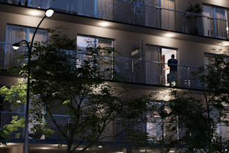create hyperrealistic exterior renders