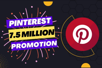 promote etsy, shopify, ebay, amazon, wix to my 6 million pinterest