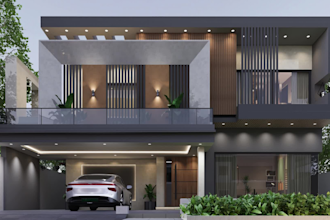 do interior and exterior design in sketchup, lumion and d5 renders