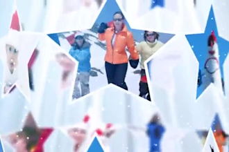 create this elegant christmas tree video with your photos