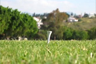 make a video hitting a golf ball with your message