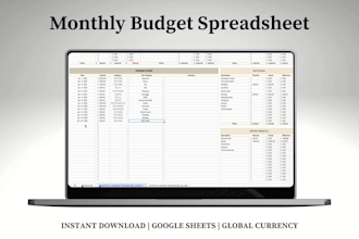 send a monthly budget planner spreadsheet
