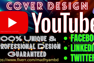 create perfect unique facebook cover and youtube cover