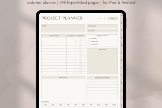 design hyperlinked digital planner and journals for etsy and goodnotes in canva