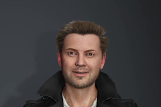 create hyper realistic 3d character modeling for game and animation