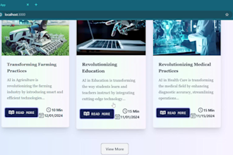 expert nextjs blog website development