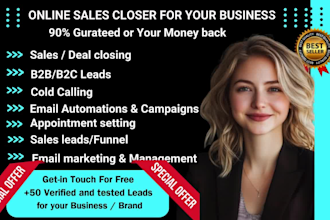 be your salesperson or b2b high ticket linkedin sales navigator,sales closer
