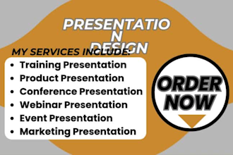 design professional presentation for product event training marketing and more