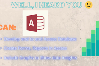 create and setup microsoft access database