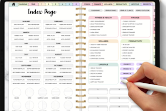 etsy digital planner, etsy digital product, etsy hyperlink, etsy digital planner