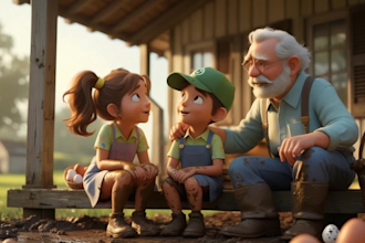 create 3d ai animated youtube veo 3 video bible stories for children