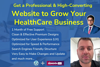 build, design, redesign medical, healthcare, doctor, hospital wordpress website