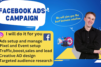 creat shopify facebook ads campaign for increasing sales