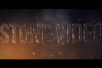 make an awesome stone text promo video