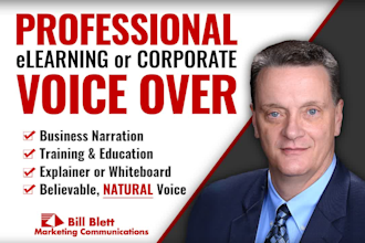 be your corporate training or elearning course voice