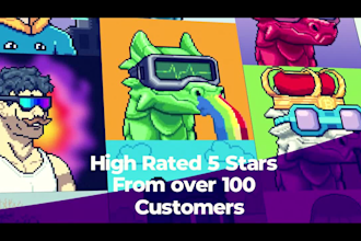 do nft collections pixel art with high quality