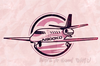 do best 2024 vintage, love, airplane, travel logo design