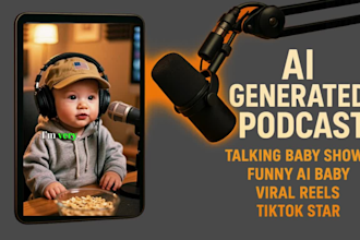 do ai baby talking podcast ai talking avatar, ai podcast, ai baby podcast video