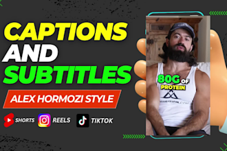 create engaging subtitles youtube shorts, ig reels, tiktoks