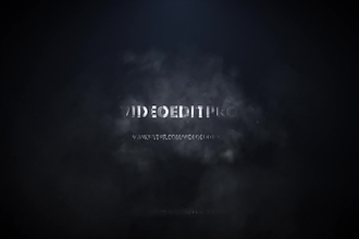 create this cinematic smoke logo reveal intro