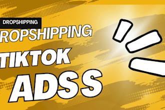 do shopify dropshipping ,  tik tok dropshipping video ads, ugc video ads