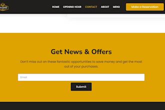 build a custom wordpress restaurant website with menu and online food ordering