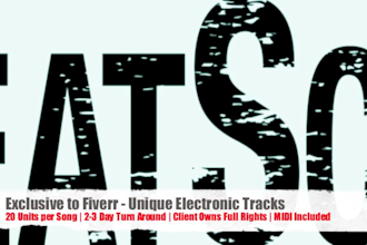 create original electronic tracks for video games or movies