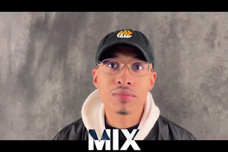 song write, rap, sing, produce, mix and master your  rap or rnb song
