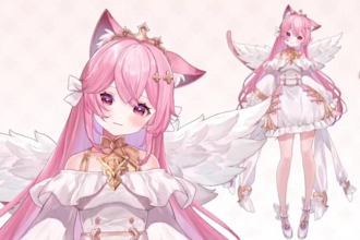 draw and rig live2d model live 2d vtuber model 2d vtuber model character 2danime