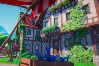 stylized 3d environment level design game environment 3d scene unity ue5 ue4