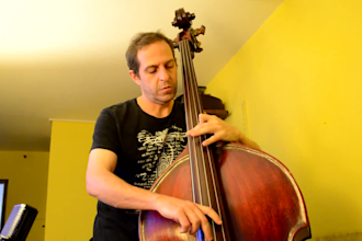 record a professional double bass line for you