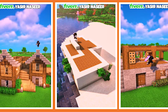 build, edit minecraft high quality 4k reels and shorts