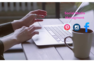 be social media manager content creator instagram ,pinterest for organic growt