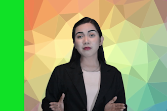 film an HD green screen video in english or filipino