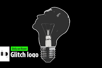 create glitch effect on your logo
