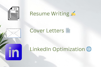 write a professional ats friendly resume, cover letter, and linkedin summary