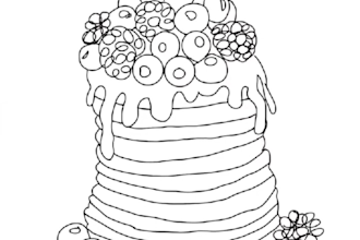 draw food or menu illustration